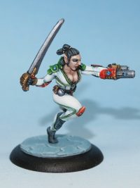 scifi half elf mercenary