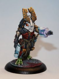 Meztli - Eru-Kin Lizardman - Sci-fi Tech Mage - Diehard Miniatures
